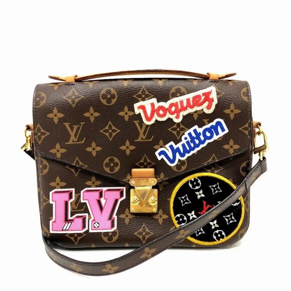 LOUIS VUITTON M43991 PochetteMetisMM Patchies 2WAY bag Hand Bag - Picture 1 of 15